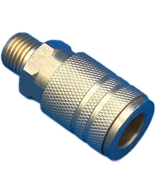 1/4 Female Brass Coupler to 1/4 Male NPT