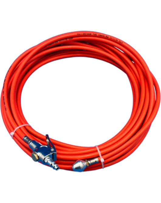 Hose With Reverse Air Ball And Blowgun